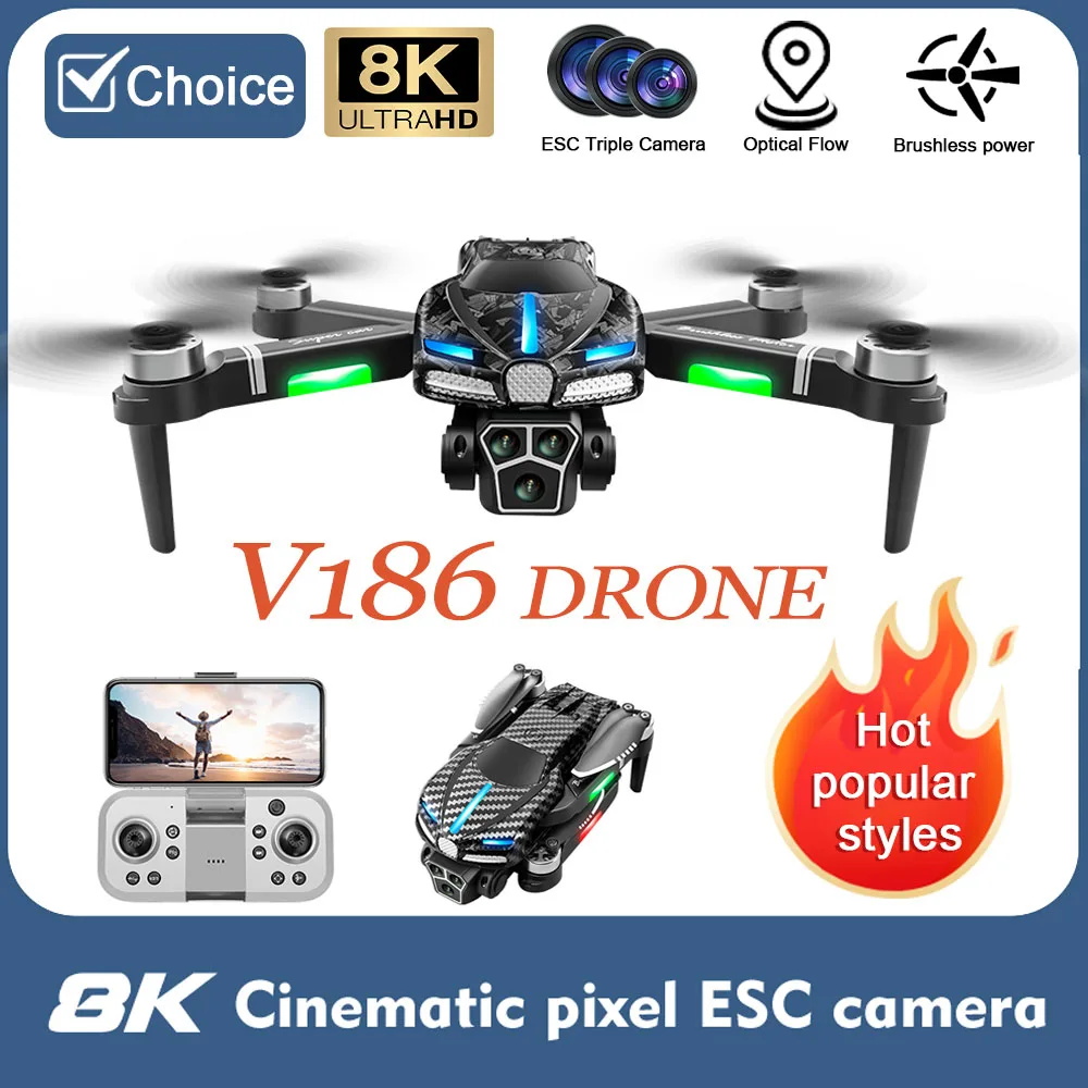 2024 New V186 Drone… - image