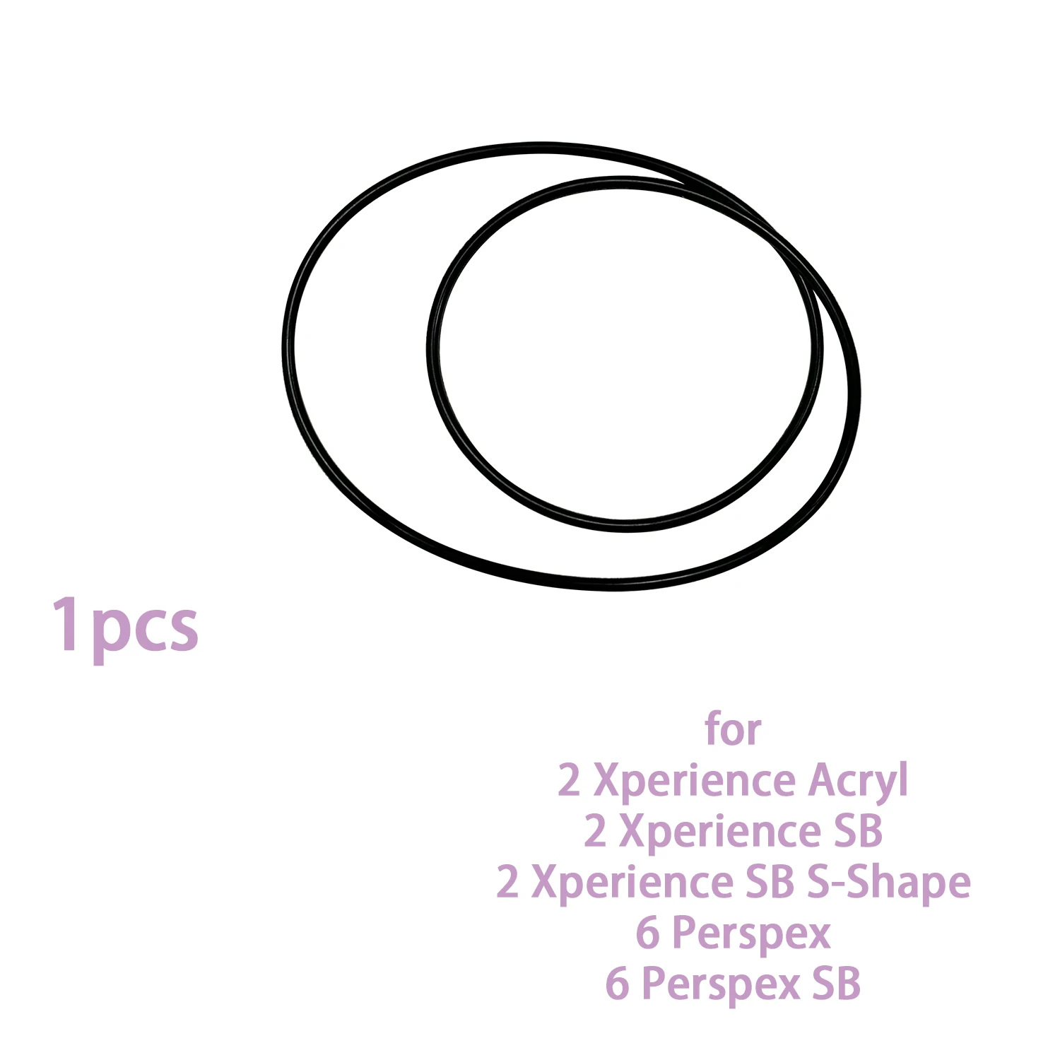 TURNTABLE BELT Compatible with Pro-Ject 2 Xperience Acryl / SB / SB S-Shape, 6 Perspex / SB Belt-drive Record Player Part