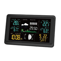 Meteorological Clock Indoor Temperature and Humidity Comfort Wireless Sensor Alarm Clock Weather Forecast Meteorological Station