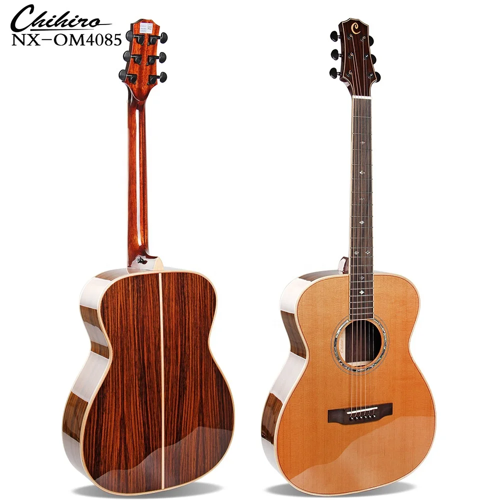 

NX-OM4085 Top One Chihiro 40 Inch Cedar With Rosewood Acoustic Guitar Chinese Manufacturer Wholesale