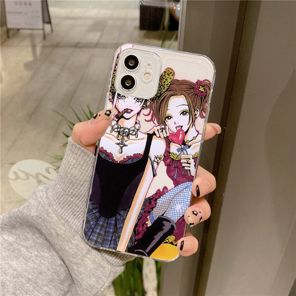 Cartoon Anime Oosaki Nana Phone Cover for iPhone 7 8 Plus XS X XR SE Mini Fundas for iPhone 15 14 12 13 11 Pro Max Phone Cases