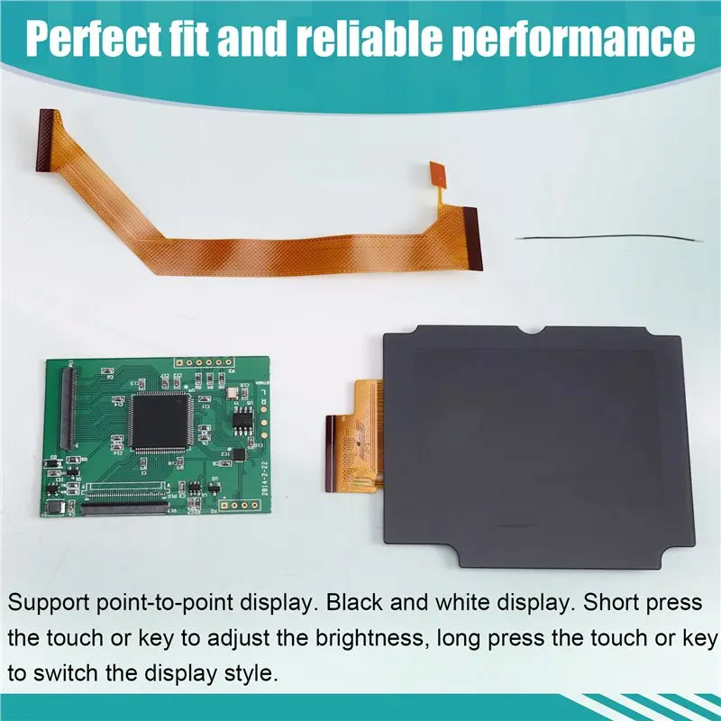ABGI-IPS LCD 2,9-Zoll-Display mit hoher Helligkeit und Gehäuse-Kit für Gameboy Advance SP - Neue GBASP IPS-Version, kein Zuschne – Detail 5