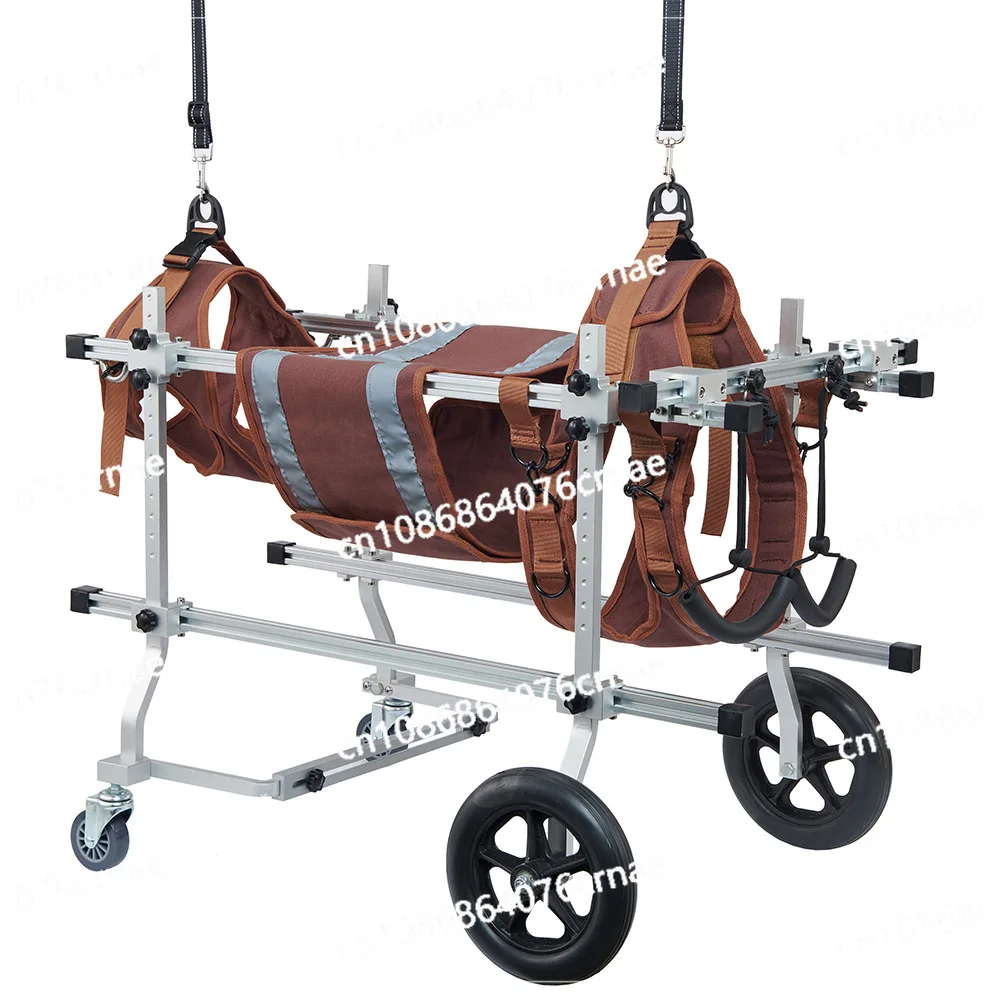 Four-wheeled Disability Assistance Vehicle, Medium and Large Pet Cart, Mobility-impaired Pet-assisted Walking