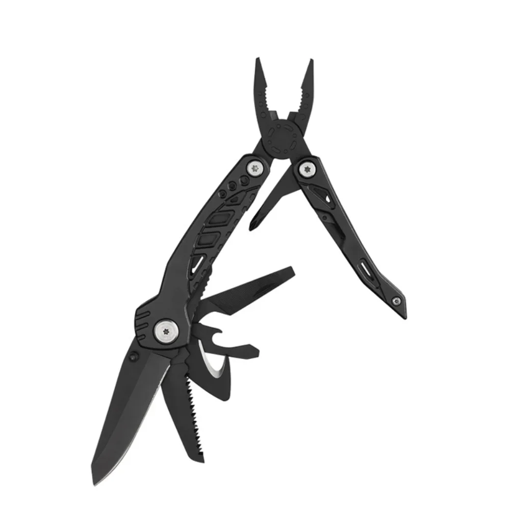 Cuchillo de bolsillo multifunción de acero inoxidable, alicates Mini portátiles para caza, Camping, supervivencia, cuchillo plegable al aire libre