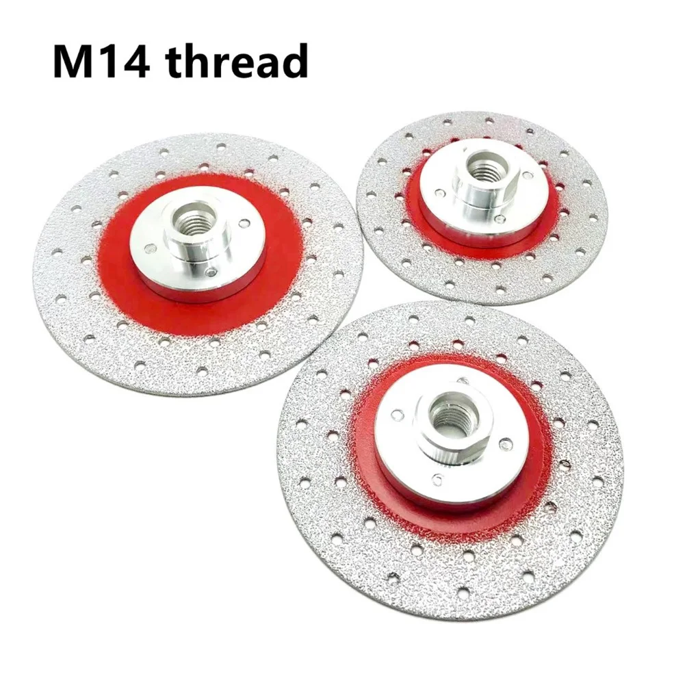 

1pc M14 Double Sided Brazed Diamond Coated Grinding Disc Cutting Wheel 100/115/125mm Grinding Disc 40/50 Diamond Grit Hardware