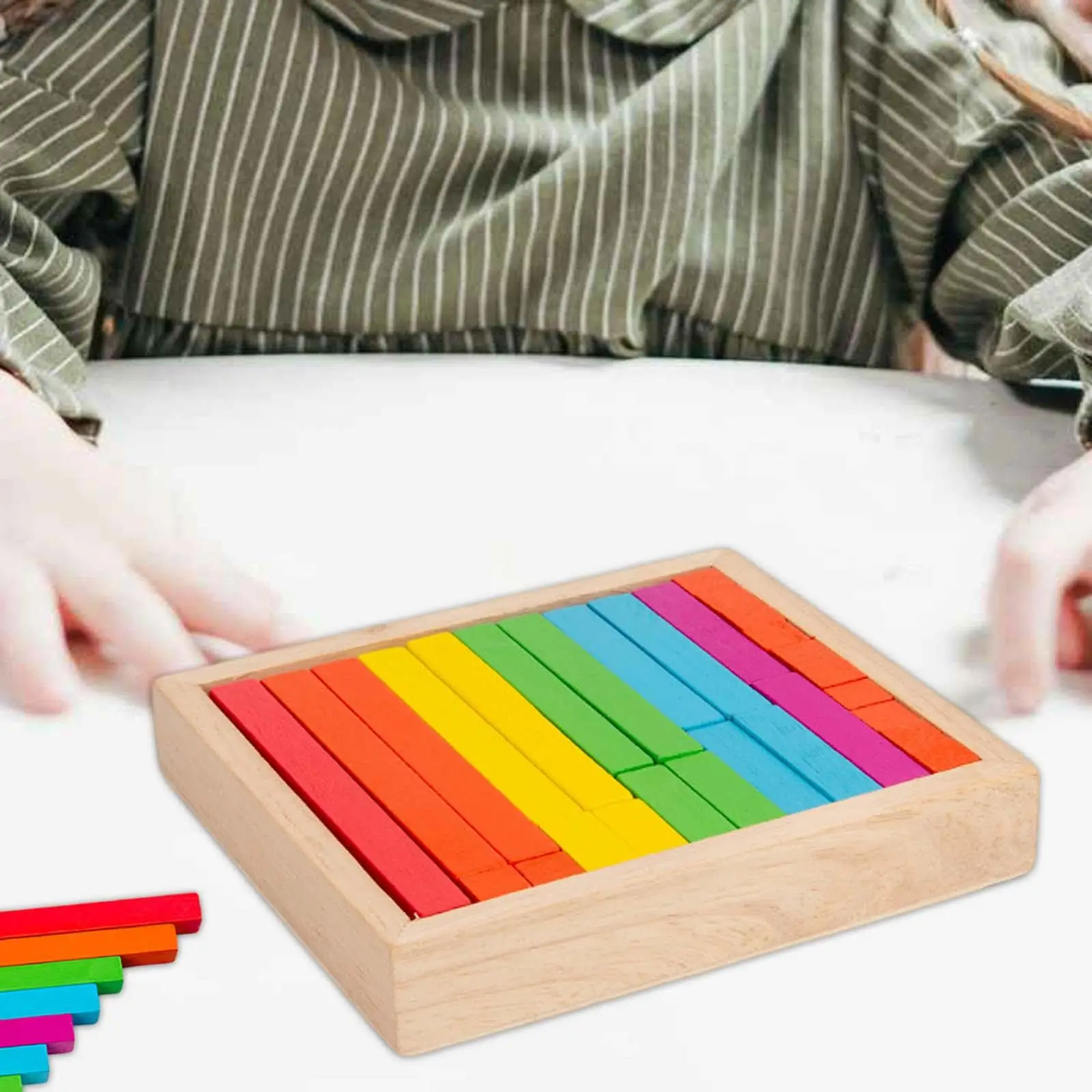 Montessori Math Rods Brightly Colored Counting Sticks for Counting Kids