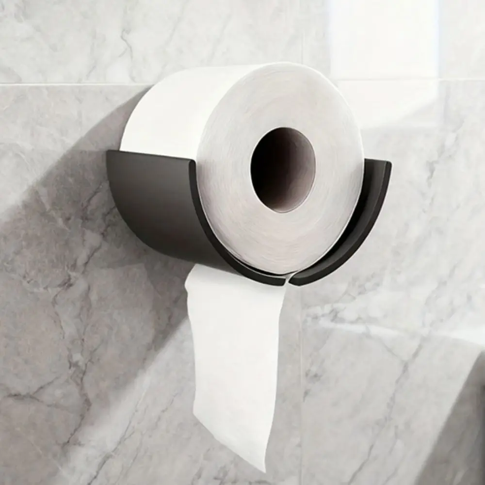 Modern Wall-Mounted Cup-Style Tissue Rack Concise Space-Saving Tissue Holder Minimalist Toilet Storage Box Kitchen