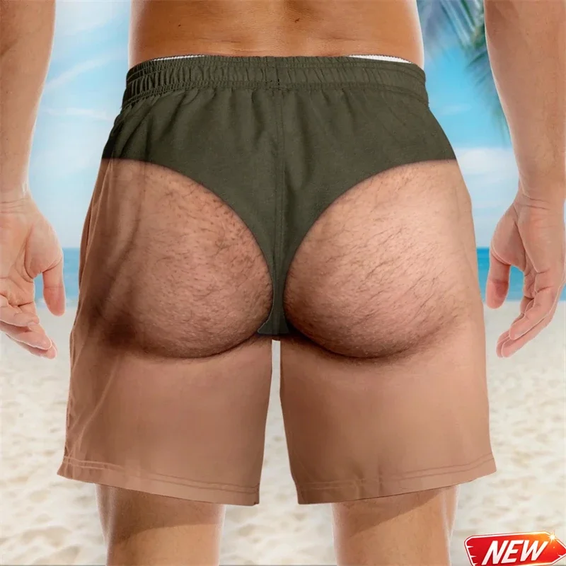 Lustige Badehose für Männer 3D-Druck Leopardenmuster Kunstleder Sommer Urlaub Strandshorts Hawaiianisches Reisegeschenk für Männer Surfbrettshorts – Detail 15