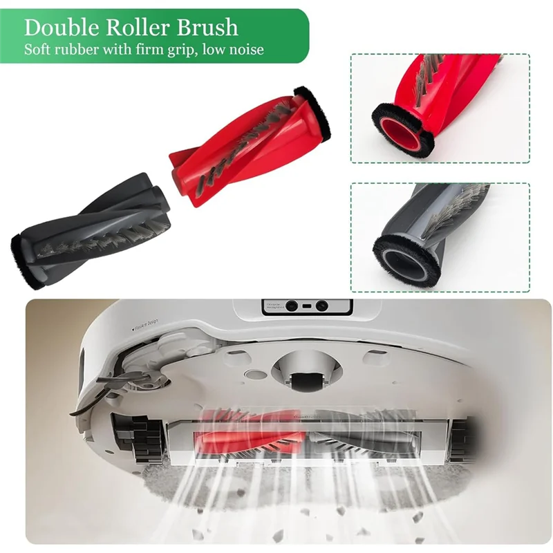 

AB15-Replacement Parts For Roborock Qrevo Curve Robot Vacuum Parts Main Brush Side Brush HEPA Filters Mop Cloth Dust Bags