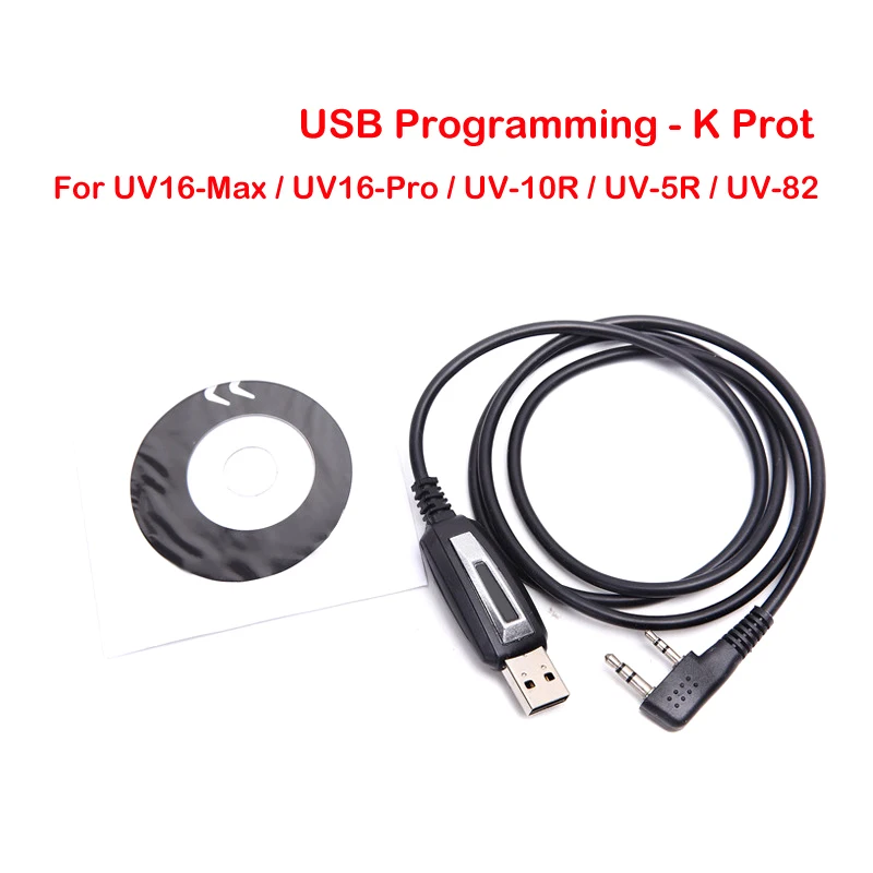 

USB-кабель для программирования для двусторонней радиосвязи UV-5R UV-10R UV-82 GT-3TP UV16-Max BF-888S RT-5R USB-кабель для рации