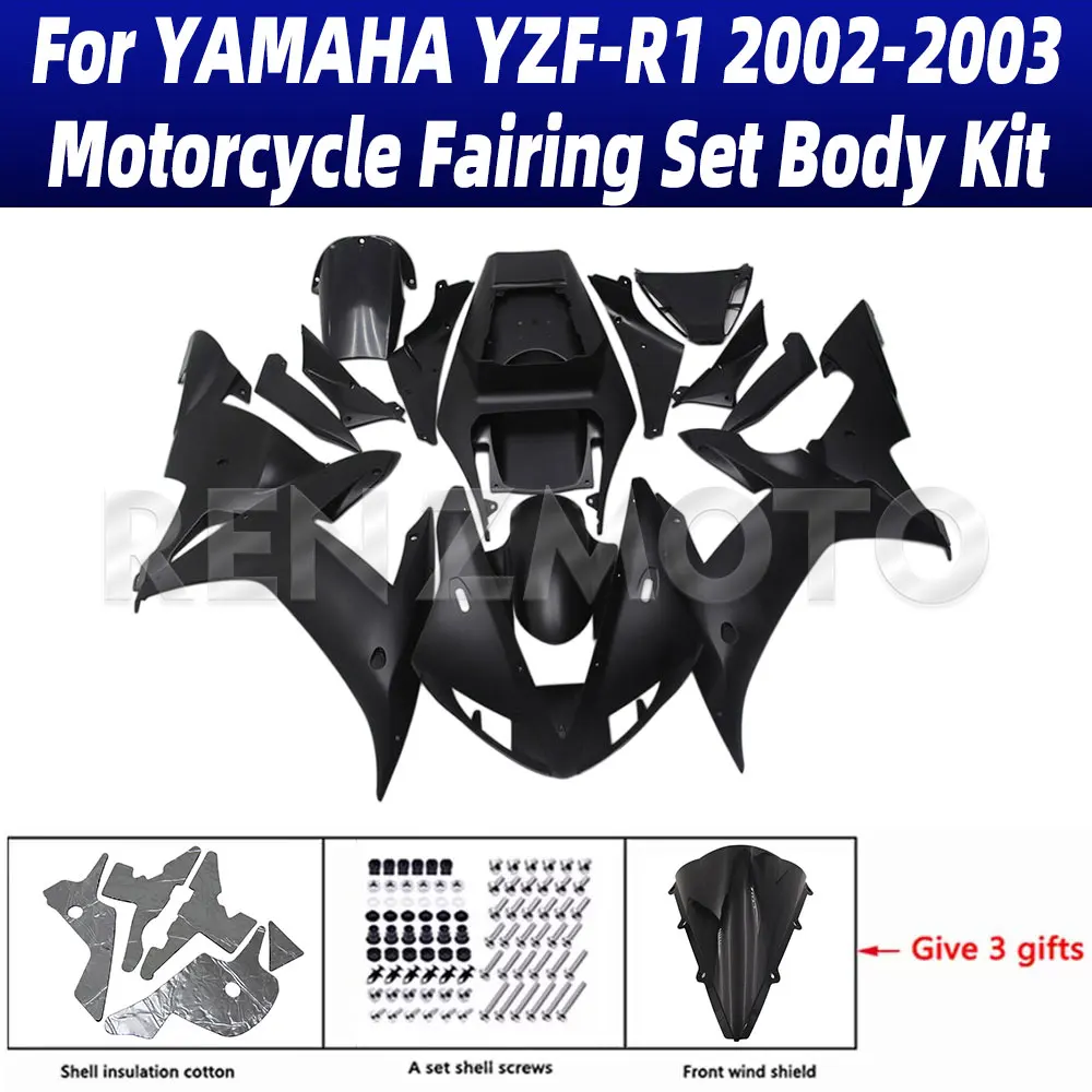 

YZF R1 02-03 Motorcycle Set Body Kit Fairing For Yamaha YZF-R1 2002-2003 Plastic Guard Plate Accessories Shell Y1003-120a