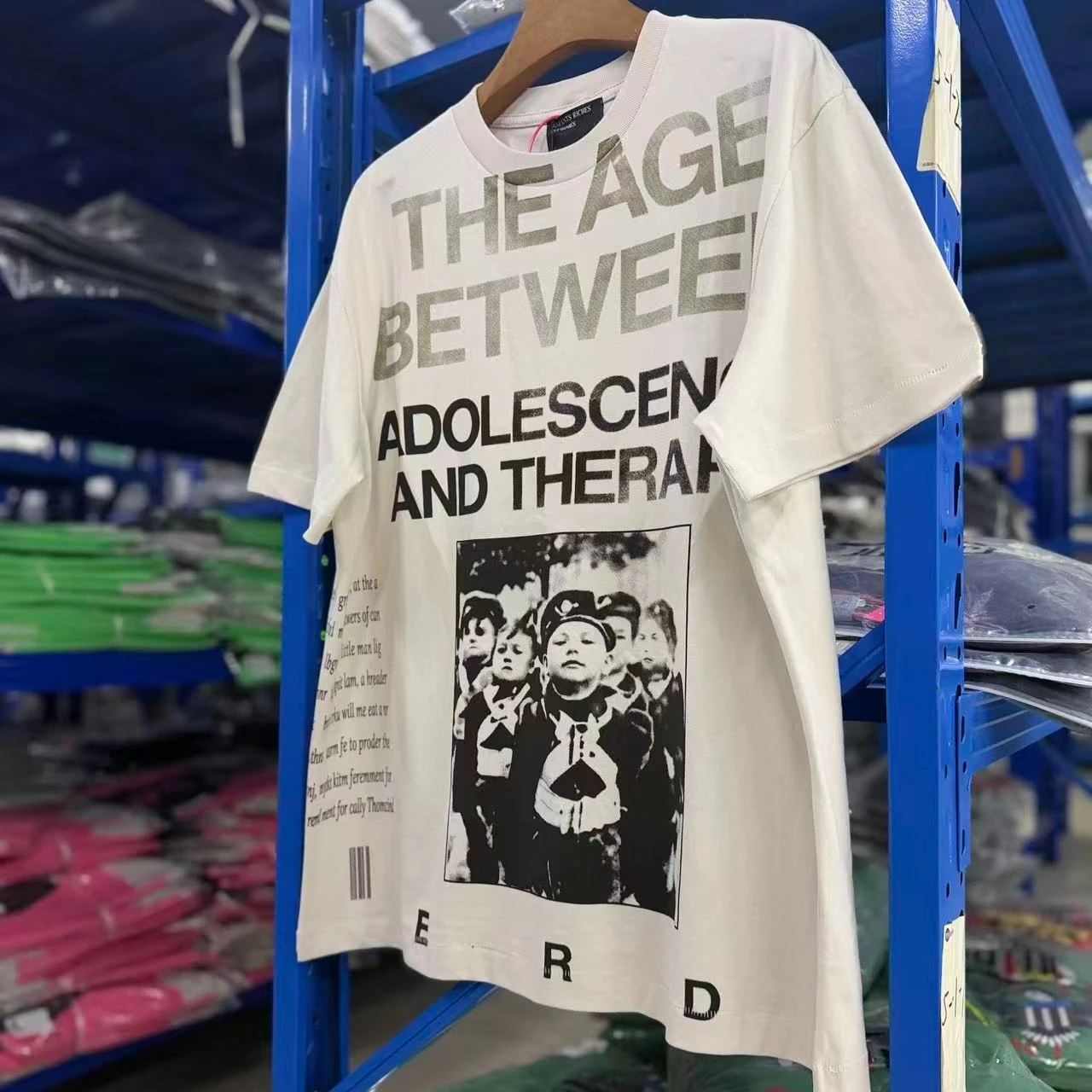 2026ss Distressed Hip Hop Short-sleeved T-shirt High Street Casual Men Women Streetwear Short Sleeve Tshirt