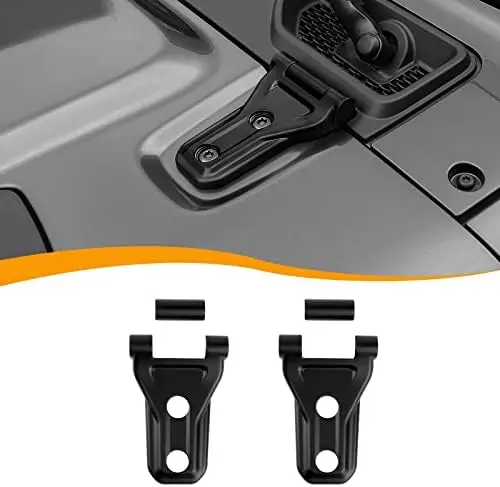 

Hoolcar Matte Black Hood Hinge Cover for Wrangler JL/JLU & Gladiator JT (2018-2022)