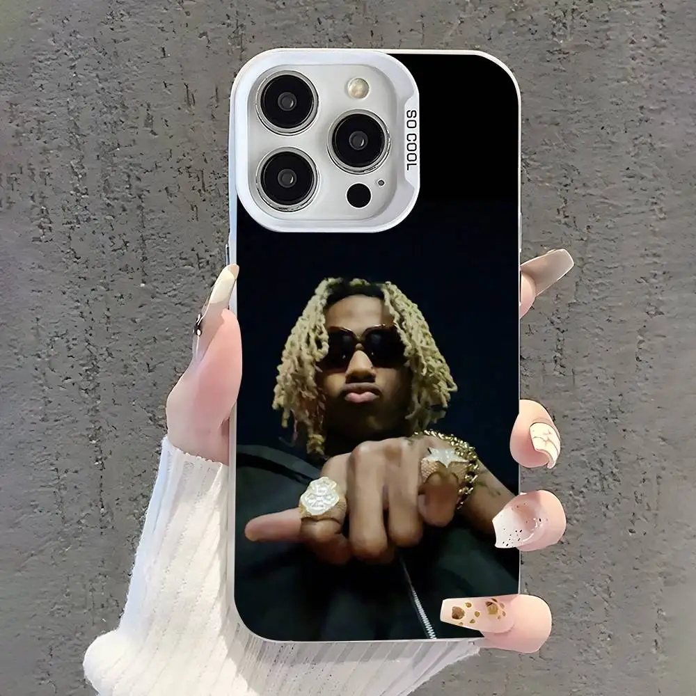 Rapper Rich A-Amiri Phone Case For iPhone 17,16,15,14,13,12,11,Pro,XS,Max,Plus,Mini,SE White Candy Matte Shockproof Cover