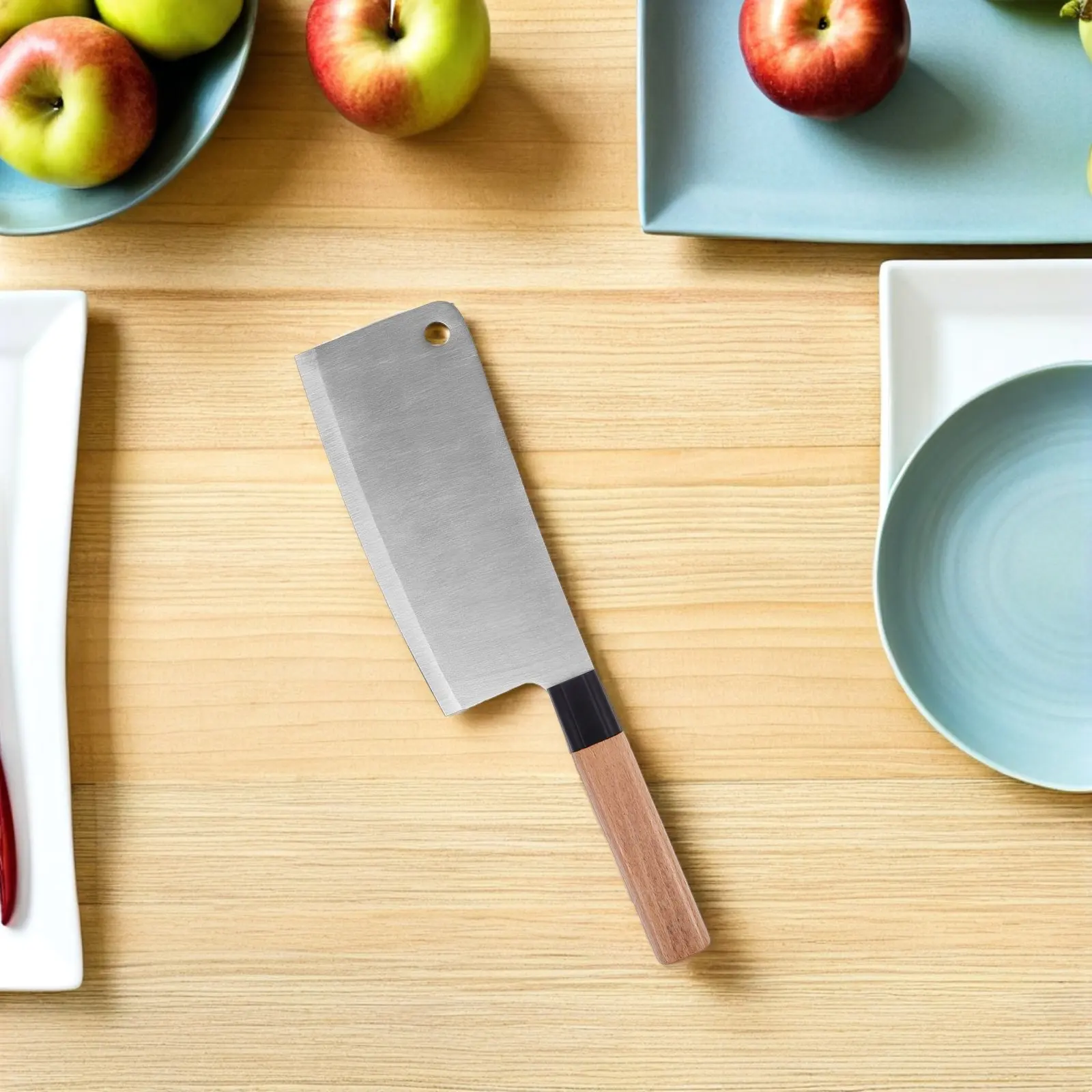 2Pcs Ergonomic Wood Knife Handle Replacement for Kitchen Cutter Non-Slip Wooden Grip Repair Tools for Knife Handle view 6