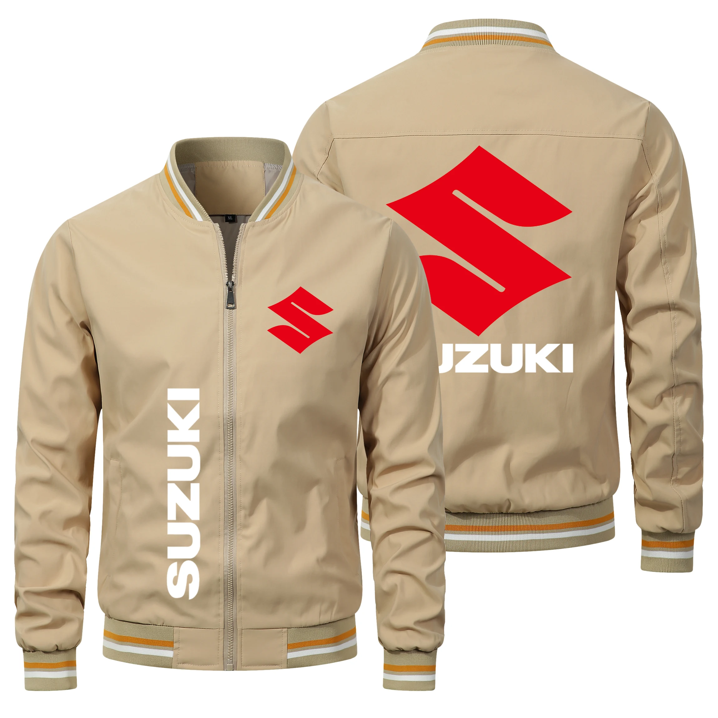 

Классический логотип Suzuki, мужская куртка, джентльменская, пальто, для езды на мотоцикле, мотоцикл, круглый вырез, логотип, большой размер, подходит, Сокол
