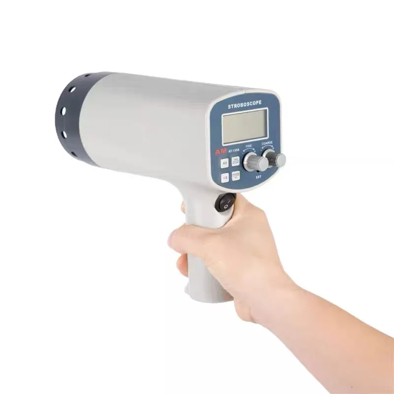 High Resolution Digital Stroboscope AT-135A Motion Frequency Motor Flash Speed Meter Non Contact Measurement