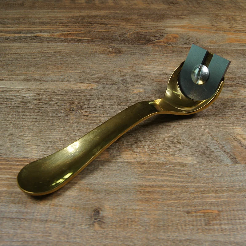 1pc European-style planer copper scraping knife spoon planing woodworking metal planing,woodworking tool, tool box