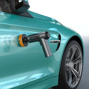 80W car polisher wireless electric car paint waxing machine glass scratch repair polishing grinding tools USB rechargeable