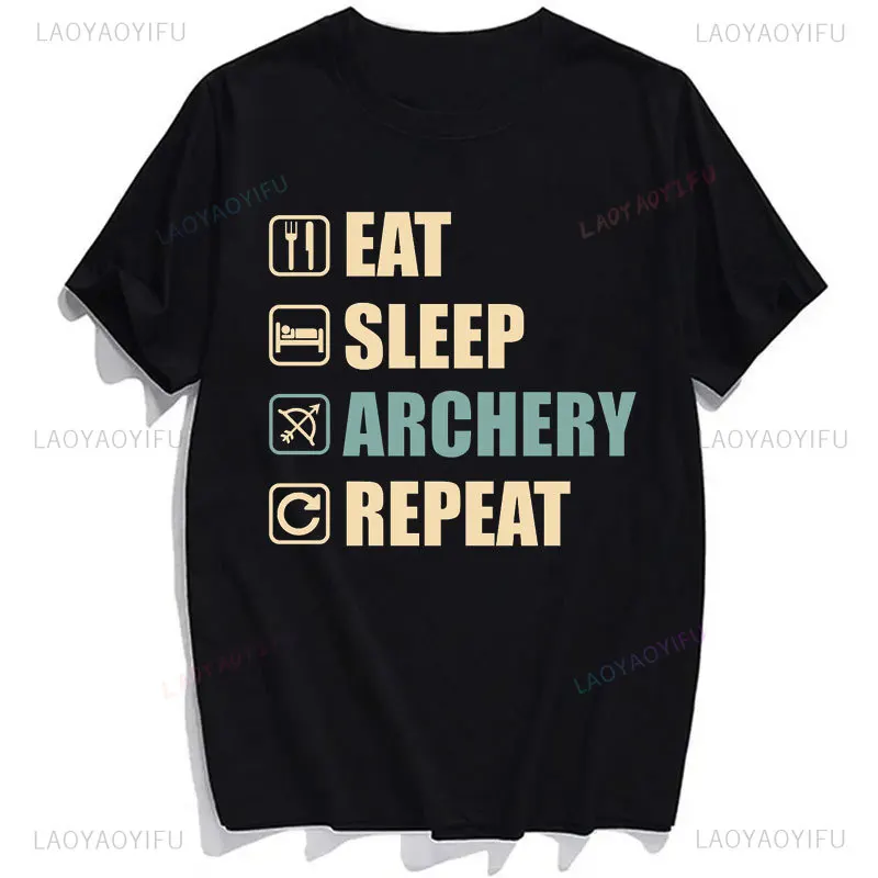 Archery Sport Team Player Tshirt Fashion Summer Printed T-Shirt Men for Women Shirts Hip Hop Tops Funny Cotton Short Sleeve Tees