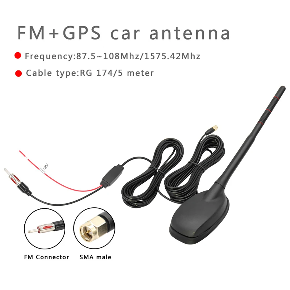 Car Auto GPS+FM/AM+DAB Radio Antenna Aerial Signal Amplifier DAB+