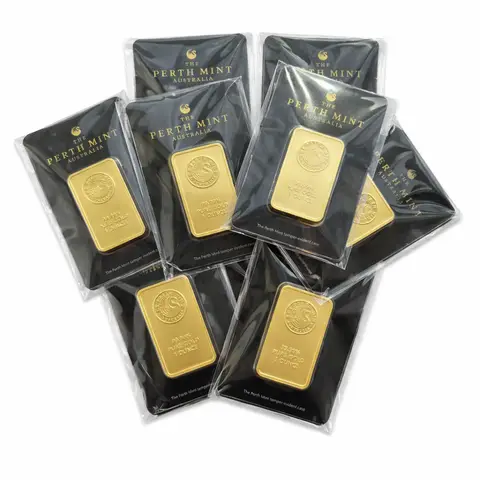Australian Perth Mint Style Swan Gold Bar -  Commemorative Coin Collectible Souvenir, Display Gift for Collection & Decoration