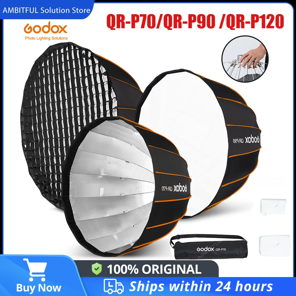 Godox QR-P70/90/120 Softbox with Grid for Bowens Mount