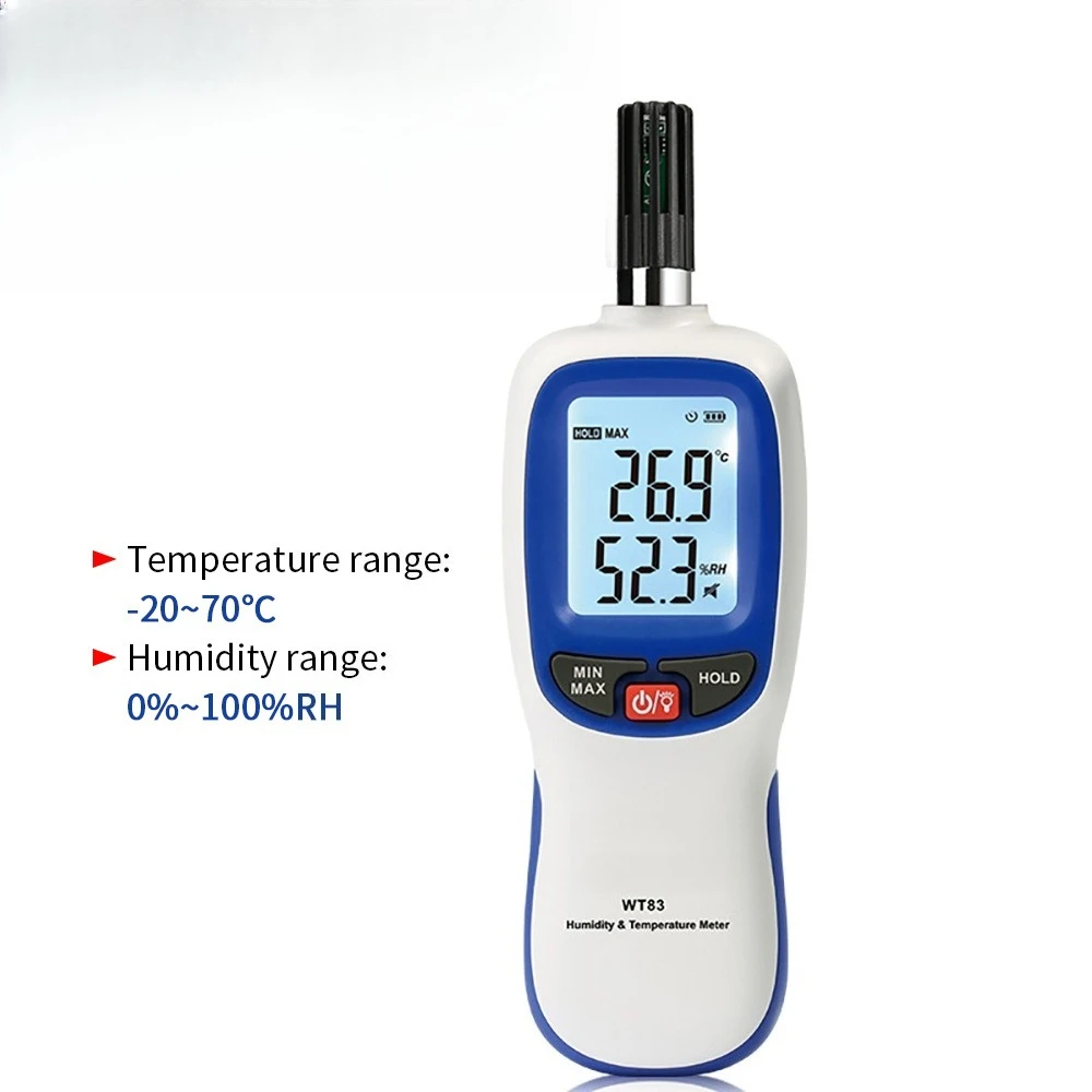 WT83 High Precision Temperature Control and Humidity Meter High Resolution Indoor Hygrometer WT83B Bluetooth