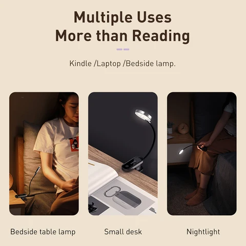 Baseus Mini Clip Lamp - Компактная настольная лампа с креплением — фото модели