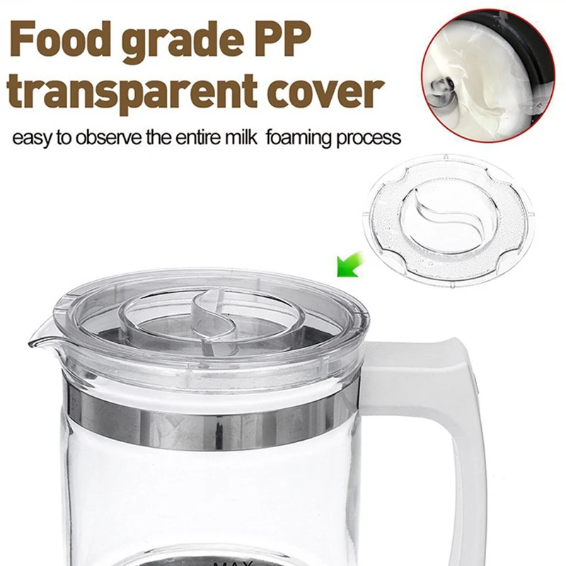 Montalatte, scaldino elettrico con funzionalità calda o fredda per Cappuccino Latte Macchiato Hot Chocolate EU Plug