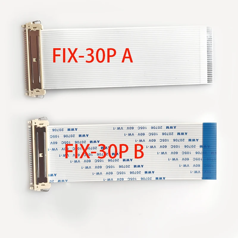 Flexible Flat Cable FFC Cable 30 Pin 1.0 Pitch Oppsite Direction With Connector For TTL LCD Monitor Length selectable