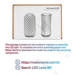 For Bambu Lab Led Lamp Kit 001 Hardware Bambulab Light Kit 001 Led Light Parts Diy Model Without 3d Printing Parts