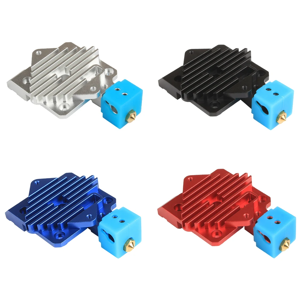 XCR3D piezas de impresora Titan Aero, disipador térmico de aluminio, bloque de refrigeración V6, extrusora titan de corto alcance, radiador de