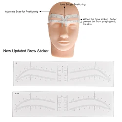 Disposable Airbrush Eyebrow Sticker Brow Mapping Guide Brow Shaping Stencil Tool Brow Shape Tape PMU Makeup Accessories Supplies