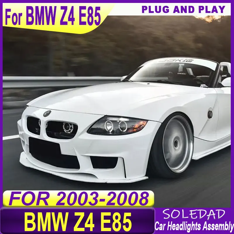 LED Headlight for BMW Z4 E85 E86 2003 2004 2005 2006 2007 2008 Angel eyes DRL Daytime Running Light headlights