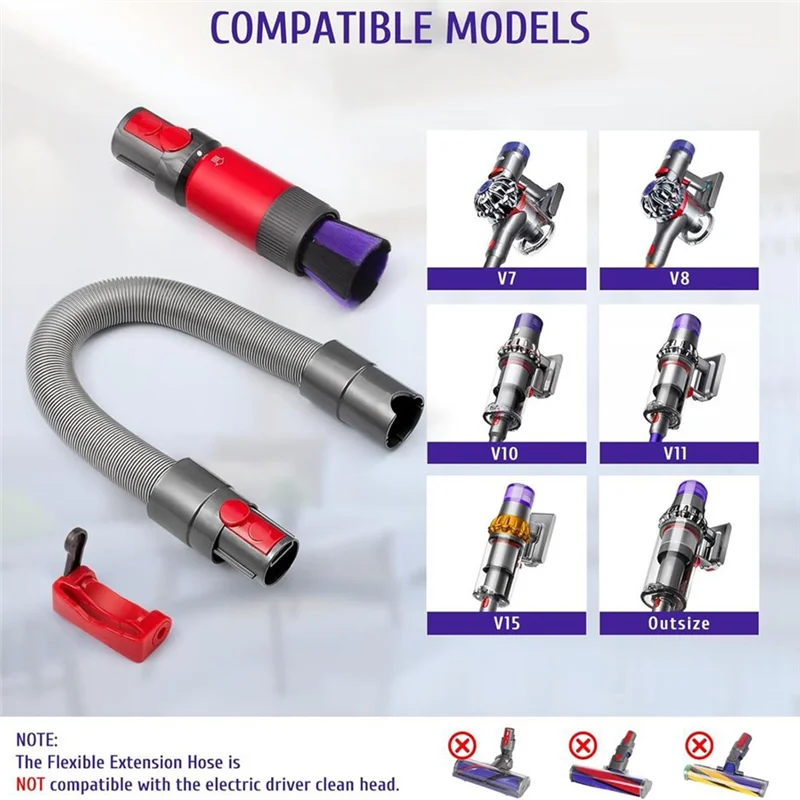 Para aspiradoras Dyson V7 V8 V10 V11 V12 V15 piezas de recambio de manguera Universal accesorios aspiradoras domésticas