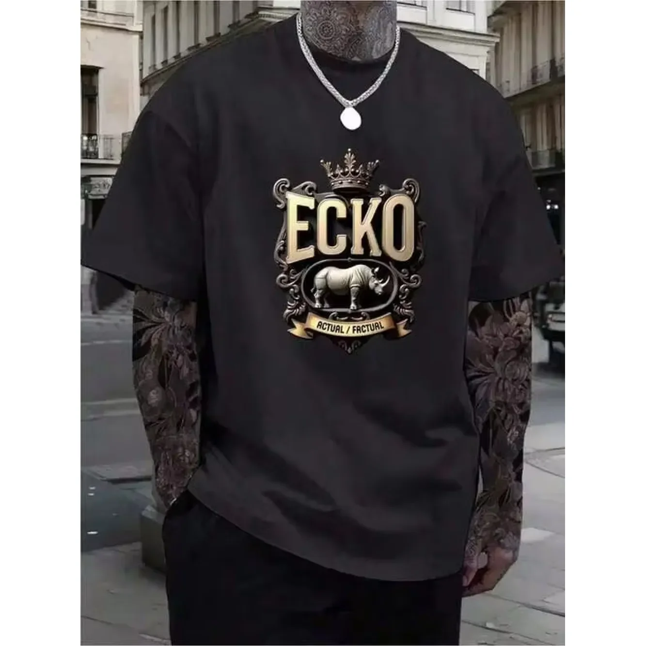 ECKO Men'S Graphic T-Shirt - Royal Blue Streetwear Tee, Lightweight Shirt With Bold ECKO Logo, Loose Fit Crew Neck Top For Everyday & Formal Wear - Ideal Men'S Clothing Gift, Nostalgia, Men Shirt, Men Graphic Tee, Graphic Tee Men, T-Shirt For Men