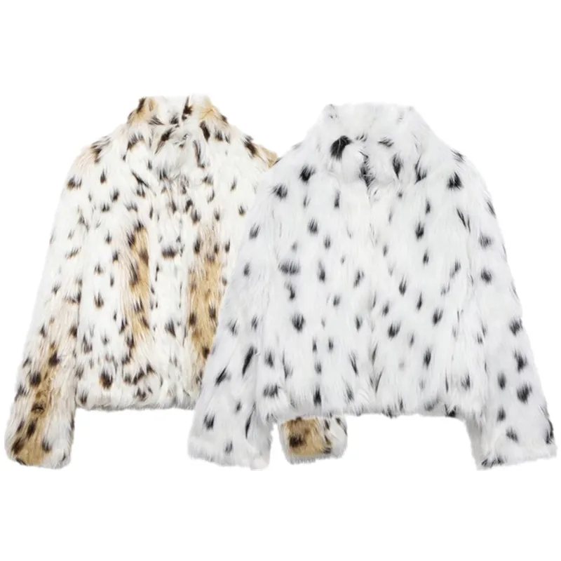 شتاء 2024 المرأة فضفاضة متعددة الاستخدامات طويلة Sve تأثير الفراء الاصطناعي Jaet Thiened ملابس خارجية طول منتظم قسط Quali