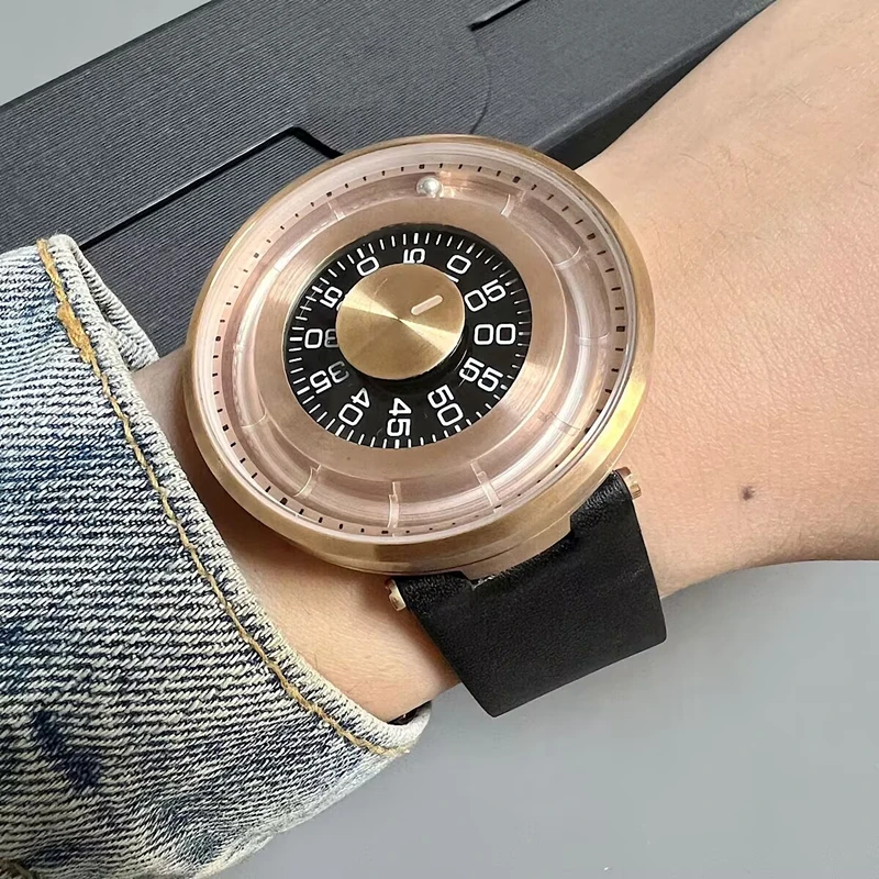 DUGARY Fashion quartz watch waterproof for Men personality Large watch dial round Wristwatch original classic Relogio Masculino
