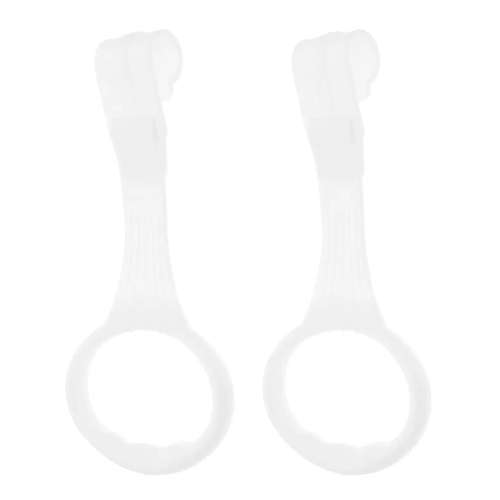 2 Pcs Ring Crib Sling Playpen Parts Pull Rings for up Handles White Baby Accessories Child