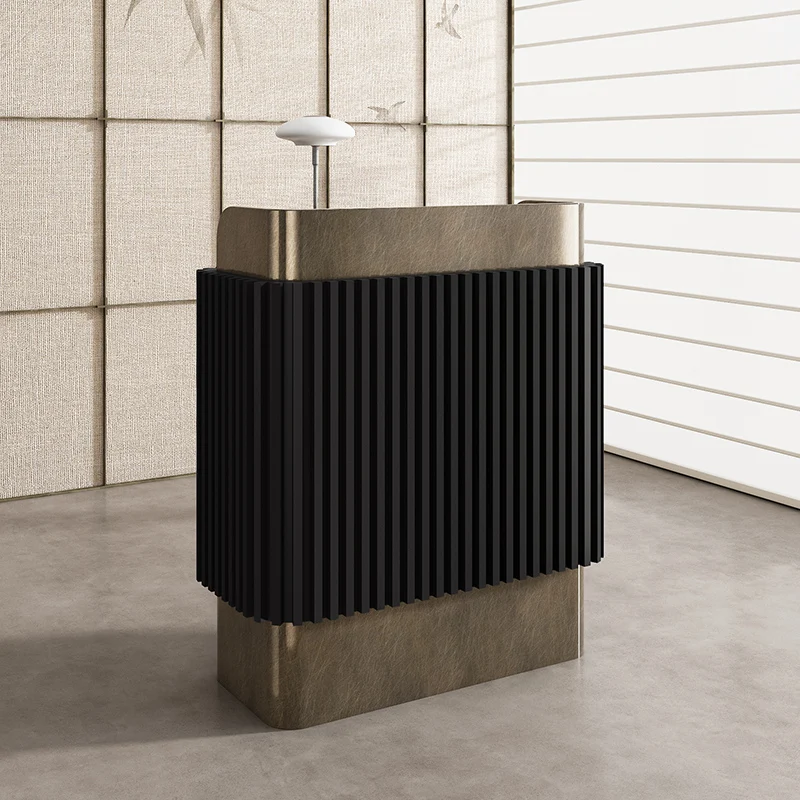 Executive Counterdesk Reception Desk Hairdressing Bench Reception Desk Counter Table Infodesk Theke Rezeption Luxury Furniture