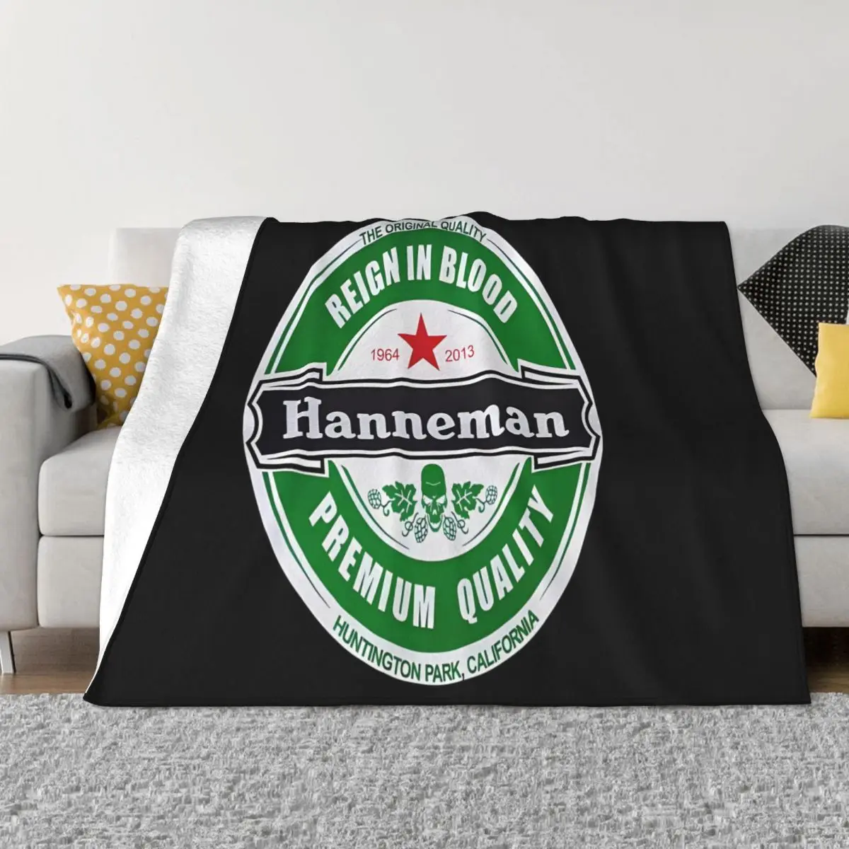 Hanneman Reign In Blood Jeff Hanneman Quilt Knee Blanket Winter Blankets Home And Decoration Throw Blanket