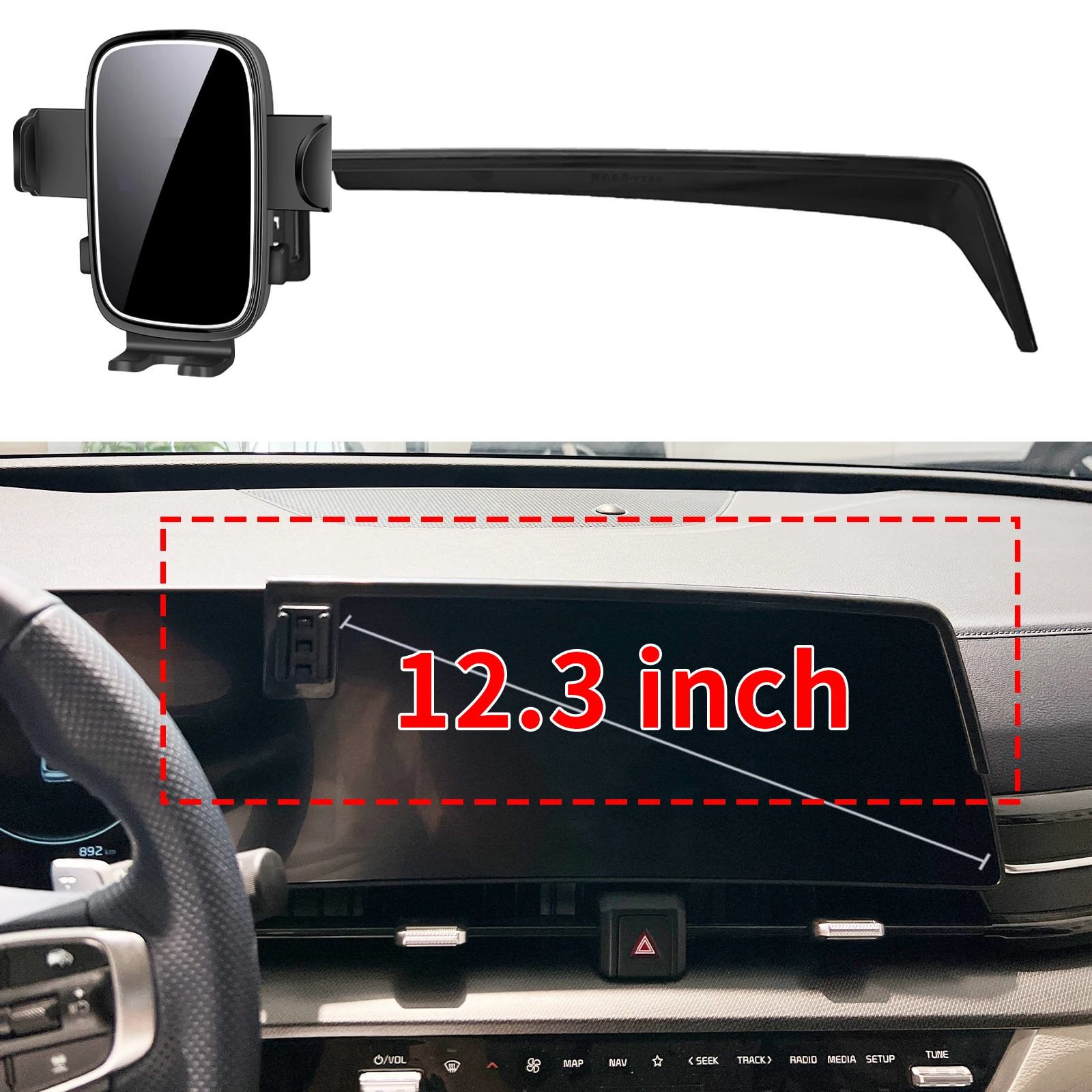 

fit for Kia Sportage 2022 2023 2024 NQ5 Custom Fit Phone Holder Mount Dashboard Screen Base No Drill Car​​ accessoires