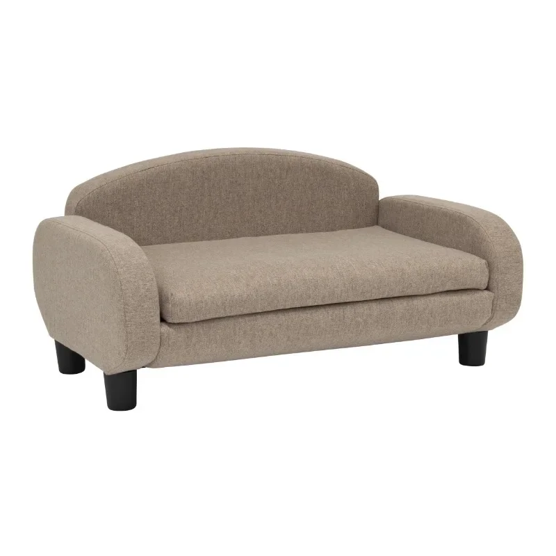 

Modern Pet Sofa 31.5" Wide Low Back Lounging Bed with Removable Mattress Cover