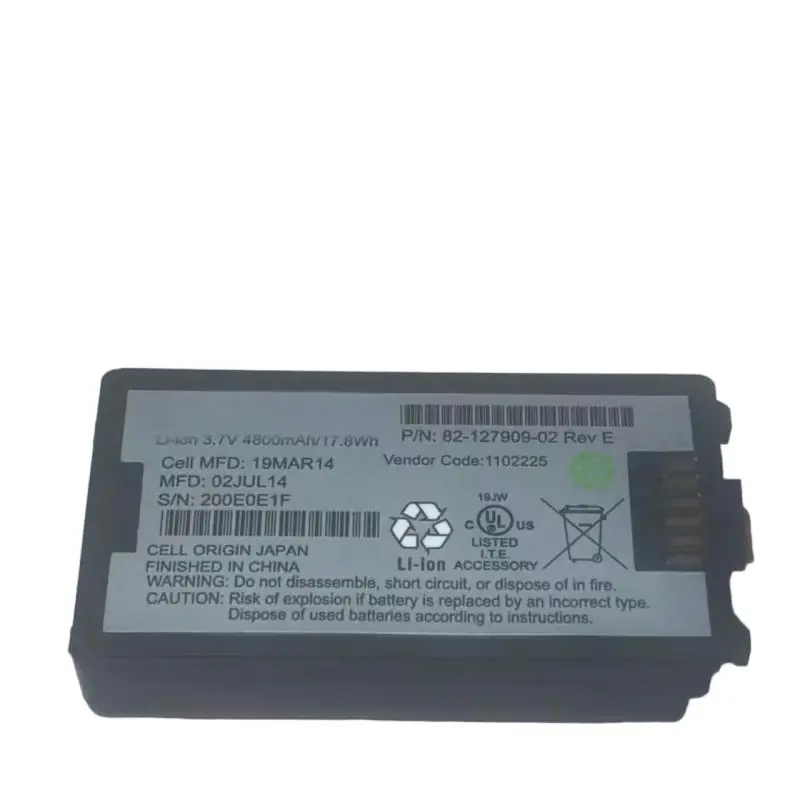 New 82‑127909‑02 3.7V 4800mAh Li‑ion Rechargeable Battery Pack For Symbol MC3190 MC3100 Barcode Scanner Replacement Battery