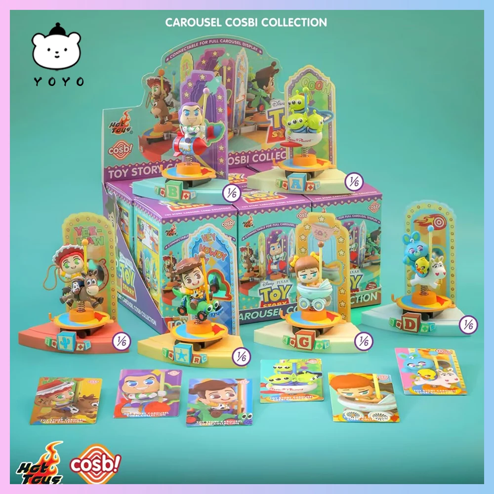 

New Genuine Toy Story Mini Figures Blind Box Carousel Cosbi Mystery Box Toy Story Anime Figures Ornament Gift Toy Trendy Play