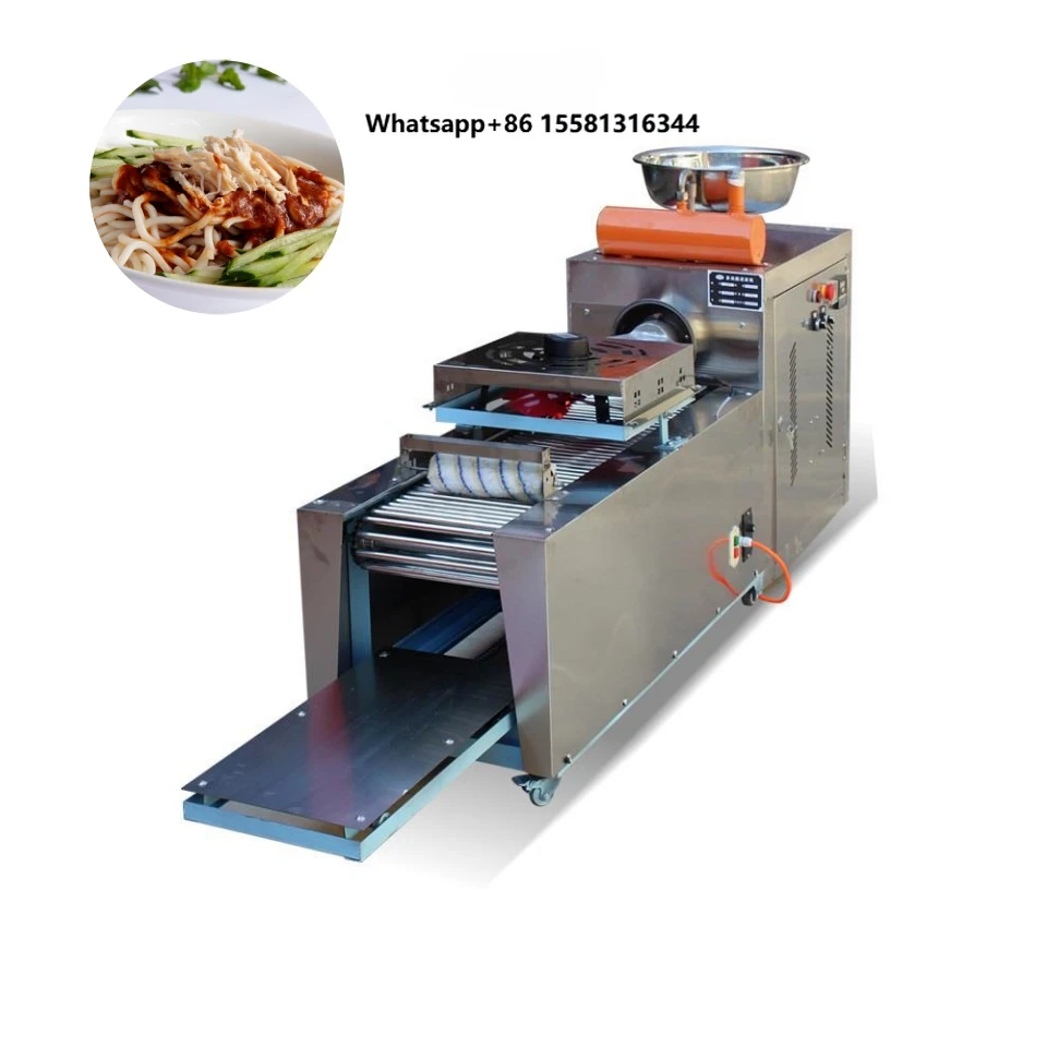 Stainless Steel Automatic Motor 220V Multi-Function Liangpi Machine Commercial Rice Noodle Maker for Food Processing