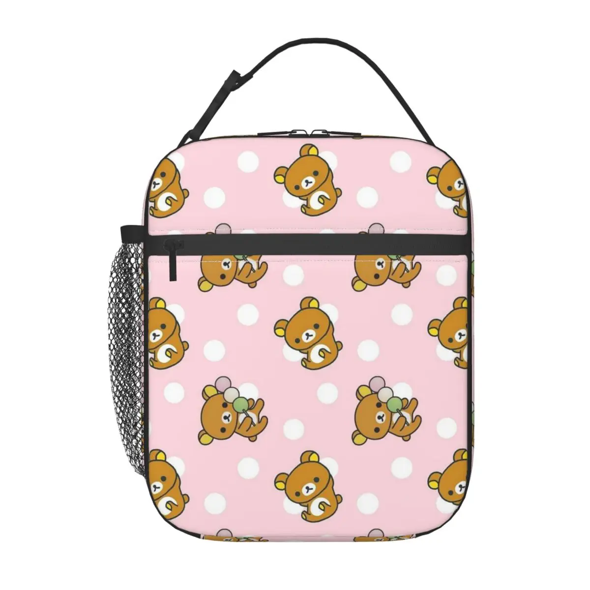 Lazy Bear Rilakkuma Insulated Lunch Bag for Women Children Portable Food Boxes Thermal Lunch Box Tote