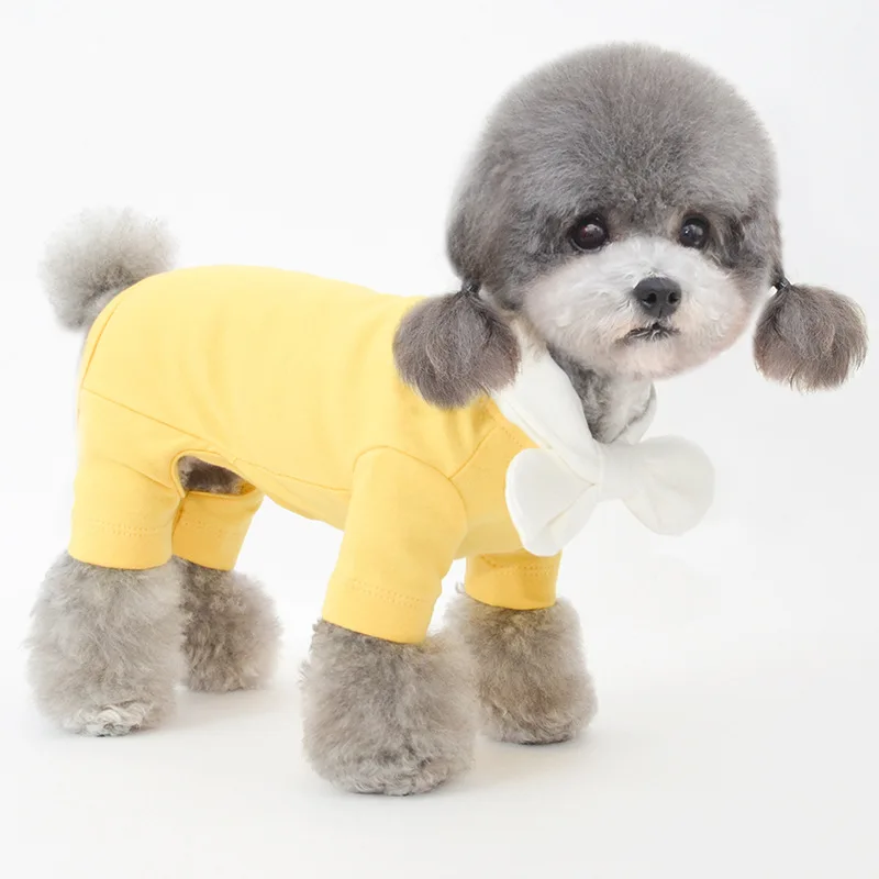 Pet Four-legged Clothing Cotton Base Coat Dog Four-legged Clothes Pet Clothes Dog Clothes Cat Clothes Teddy Clothes Customizable