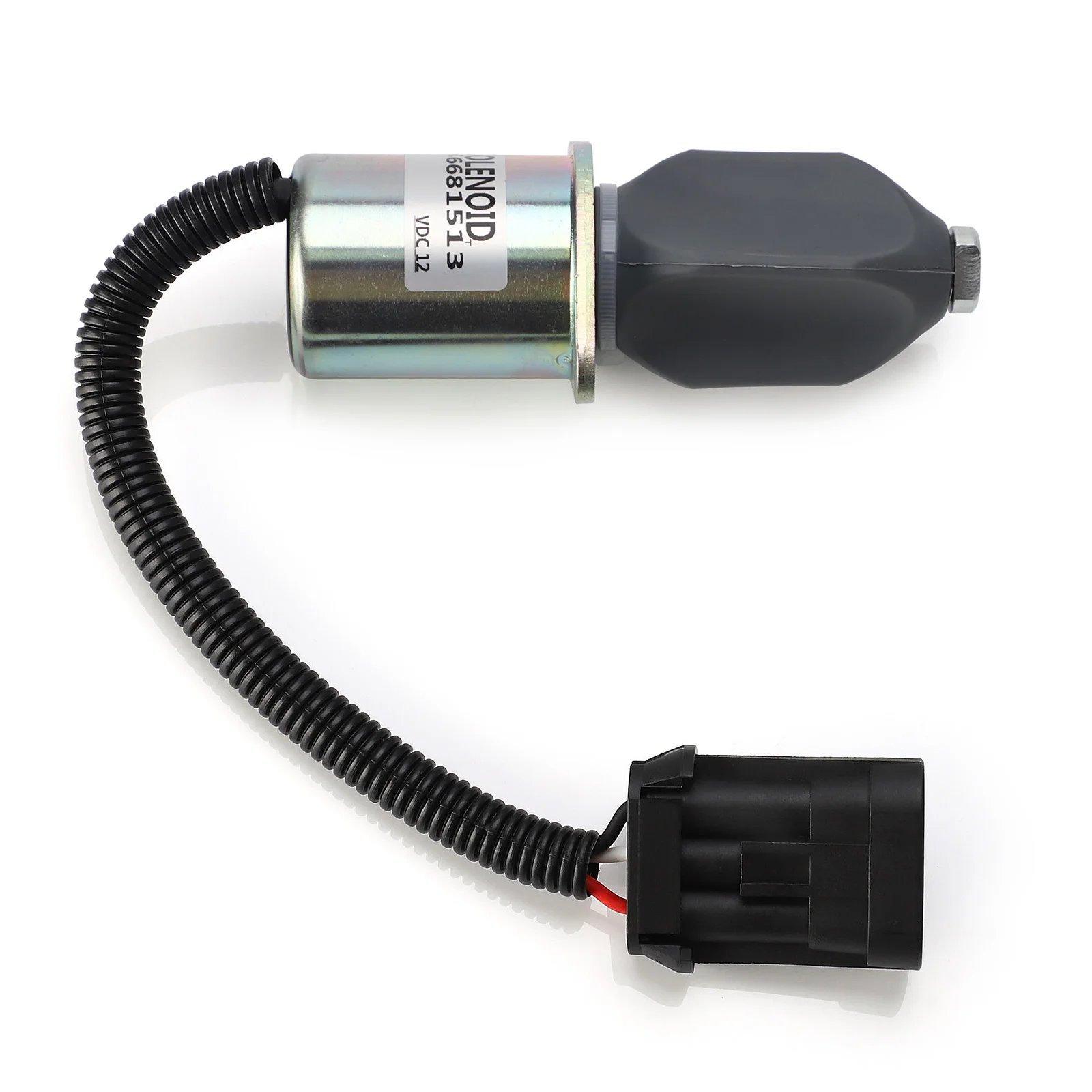 Электромагнитный клапан 12V Fuel Shut Off Solenoid Switch 6681513 Stop Shut Down Solenoid Kit For Bobcat Skid Steer 751 753 763 773 643 743 Газ и топливо — деталь 1